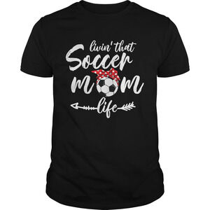 Living That Soccer Mom Life Football Headband Arrow Funny Tshirt